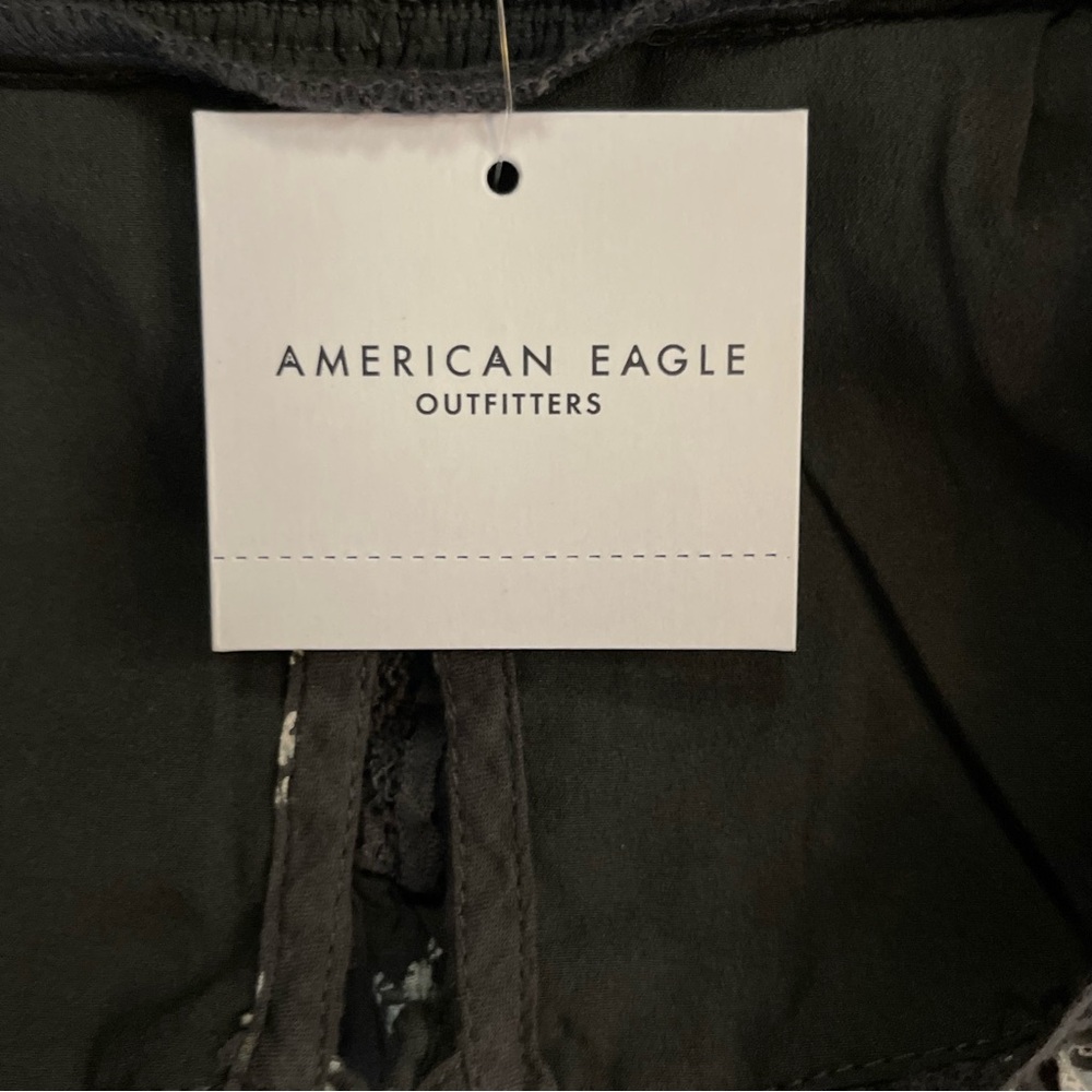 American Eagle Catie Corset Midi Dress Dark Florals CottageCore Prairie Small - Picture 9 of 12